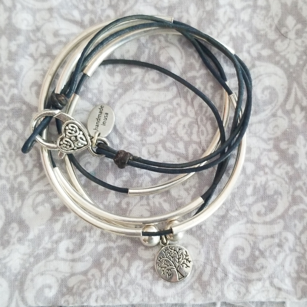 Girlfriend wrap with silver tree of life charm